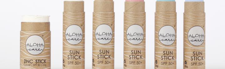Aloha Sun Stick – kolorowe sztyfty przeciwsłoneczne z filtrami mineralnymi, w opakowaniach bez plastiku w czerwcu w sieci Rossmann